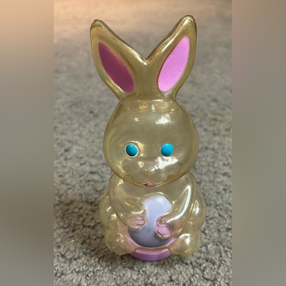 Vintage Easter Unlimited Bunny Rabbit Candy Container Decoration 7”